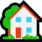 House With Garden emoji on Microsoft